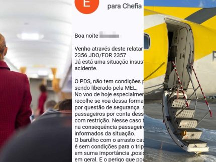 Comissária de bordo alertou chefia para casos de precariedade na condição das aeronaves da Voepass (Reprodução / Portal LeoDias)