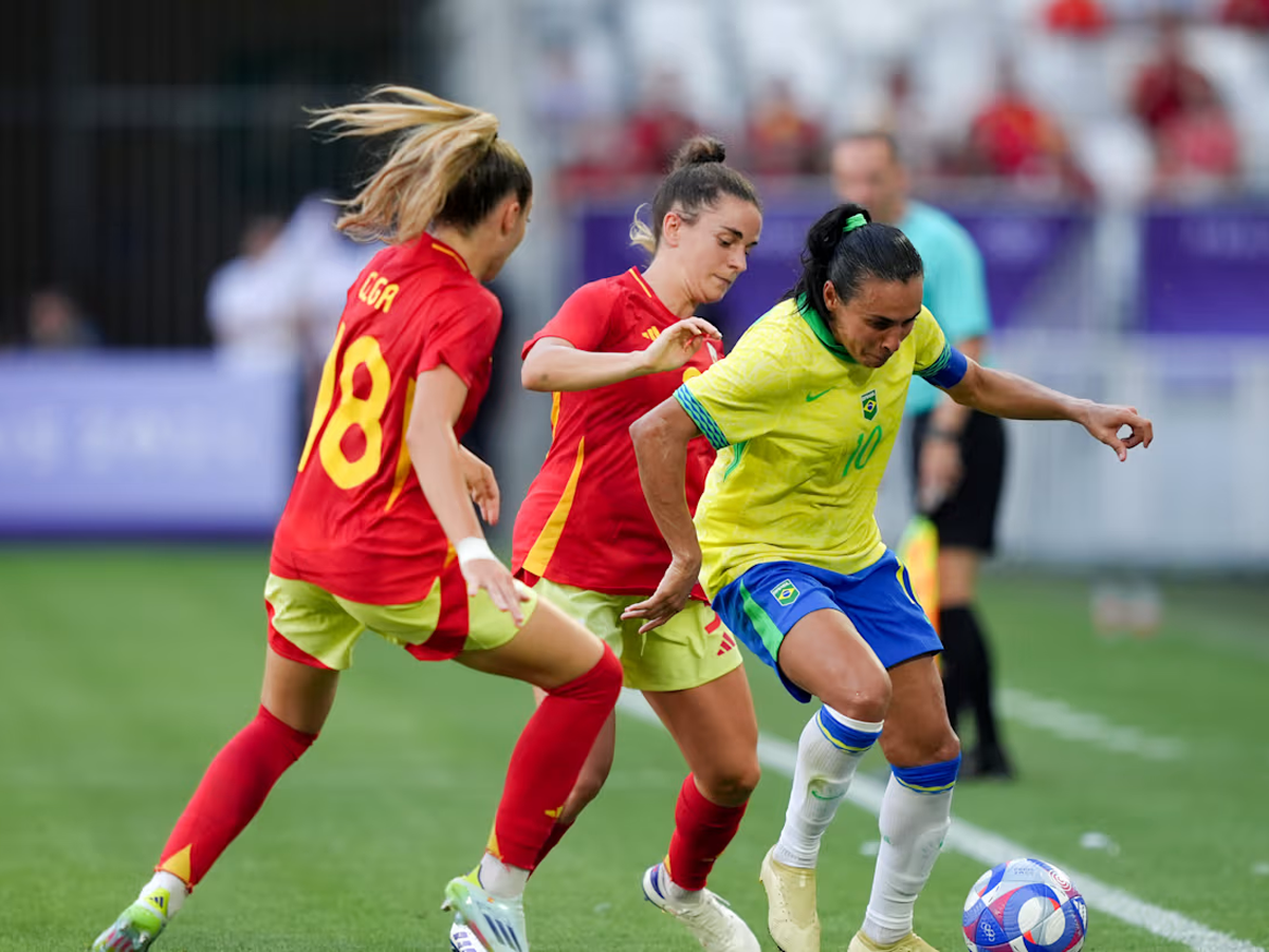 Marta foi expulsa na primeira fase contra a Espanha e pegou dois jogos de suspensão (Getty Images)