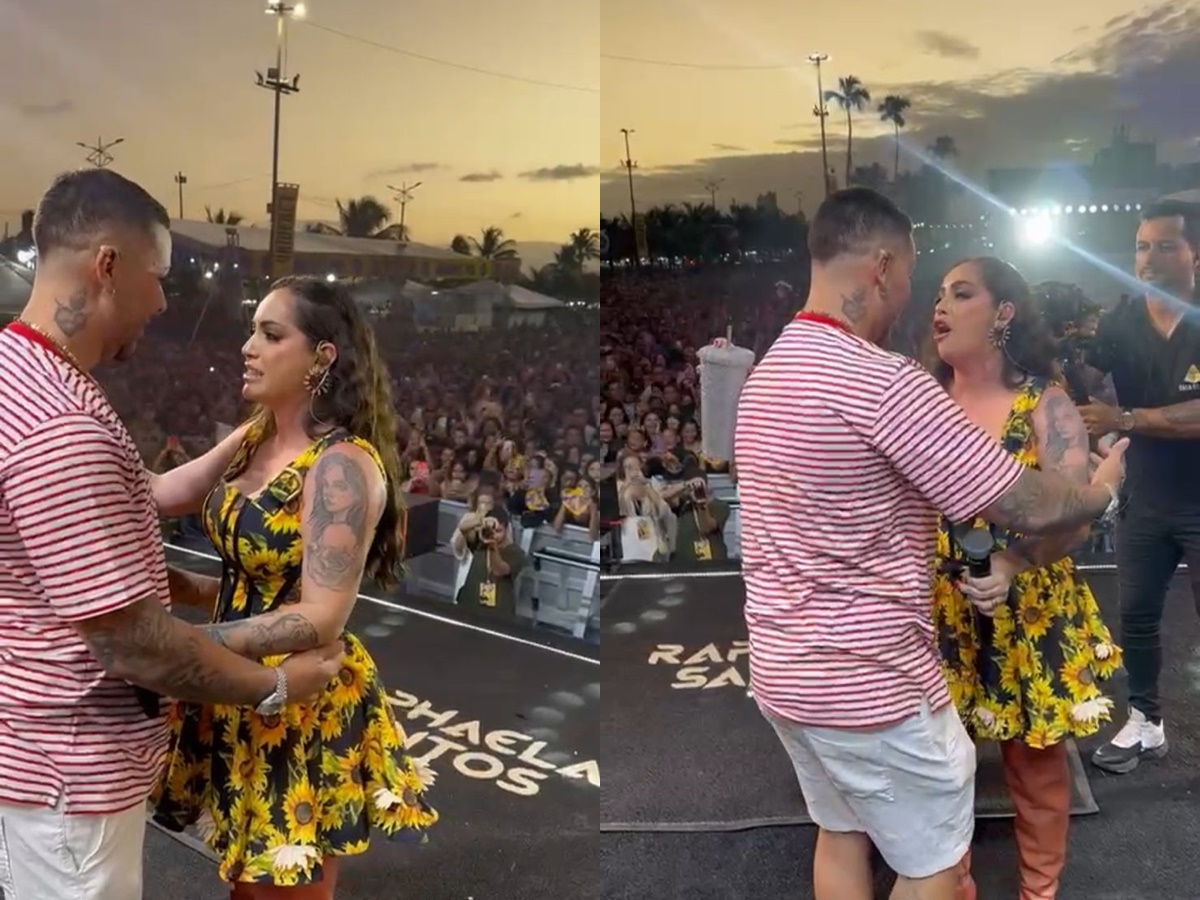 Carlinhos Maia é homenageado por Raphaela Santos em show (Portal LeoDias)