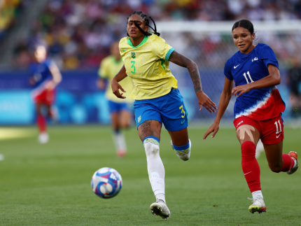 Jogos Olímpicos Paris 2024 - Futebol Feminino - Lances da partida entre Brasil e EUA na final olímpica. Foto: Alexandre Loureiro/COB