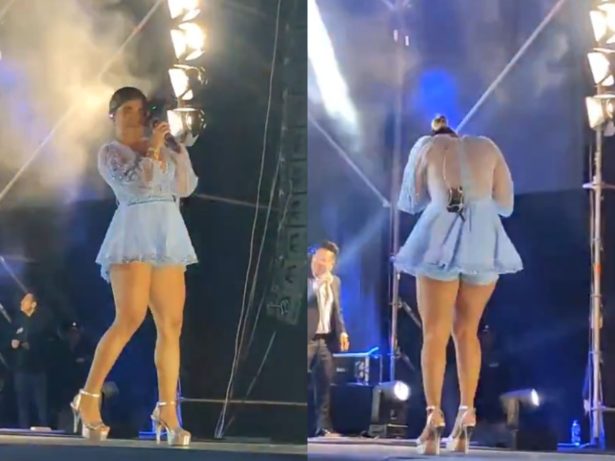 Cantora é atingida por drone durante show no Peru e momento viraliza; veja