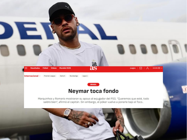 “Fundo do poço”: Jornal espanhol destaca exclusivas do Portal LeoDias sobre Neymar