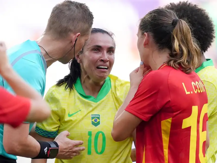 CBF tem recurso negado e Marta está fora da semifinal contra a Espanha em Paris