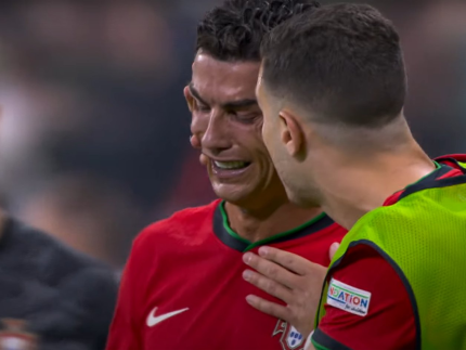 Cristiano Ronaldo erra pênalti na Euro e chora em meio ao jogo. Assista!