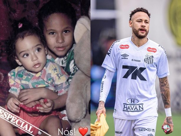 Irmã de Neymar expõe foto antiga e revela ligação do craque com Palmeiras