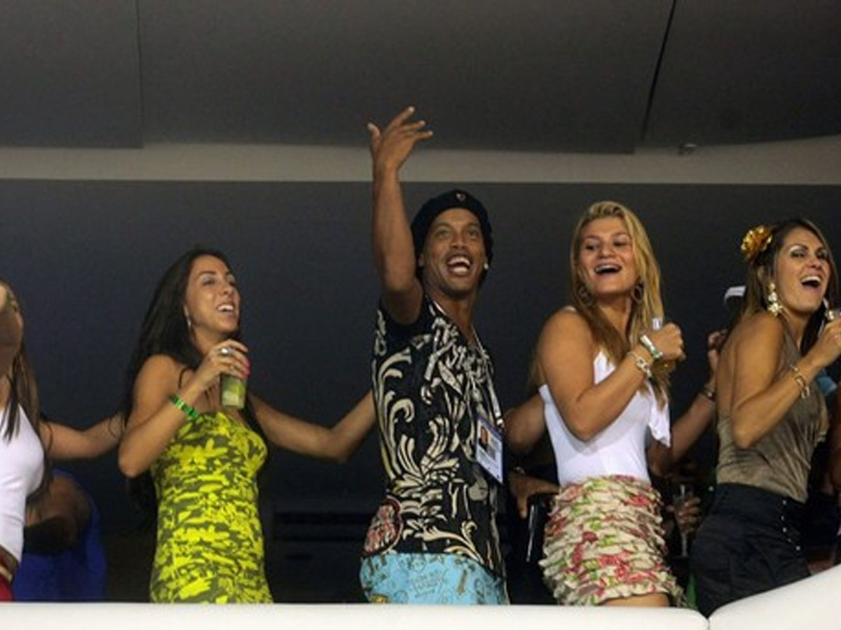 Ronaldinho Gaúcho foi visto em festas no Rio de Janeiro por muitas vezes em seus tempos de Flamengo. Foto: Reprodução