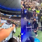 Messi se irrita com torcedor que exibe camisa de Cristiano Ronaldo