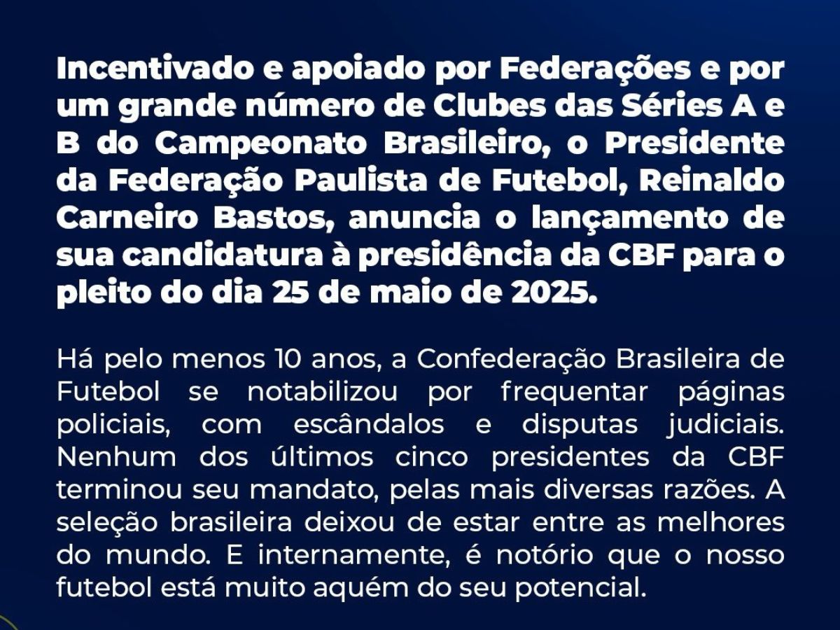 Divulgação/FPF