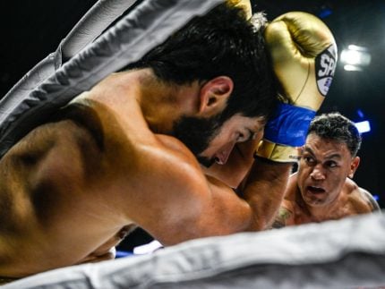 Duda Nagle surpreende com resistência, mas Popó vence no Fight Music Show 6