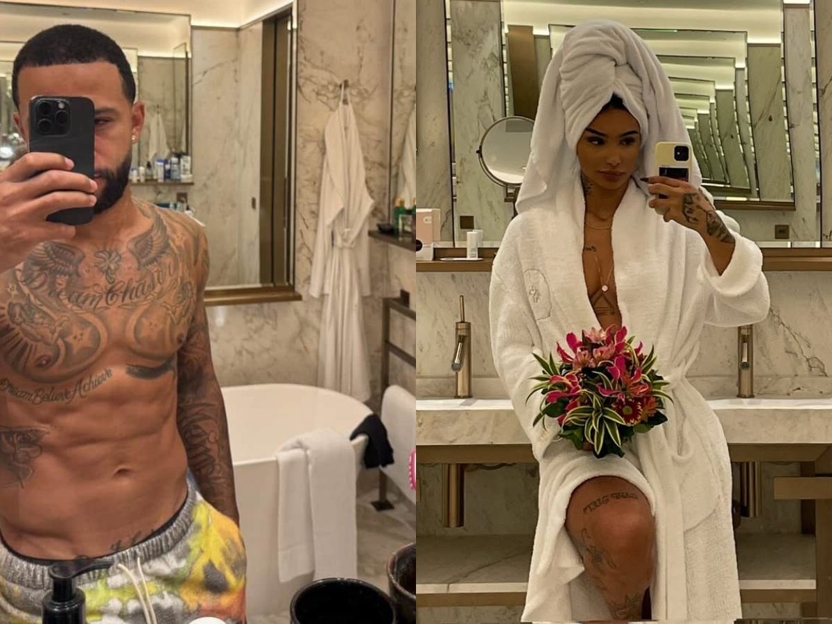 Reprodução/Instagram: @memphisdepay e @andreezawinter
