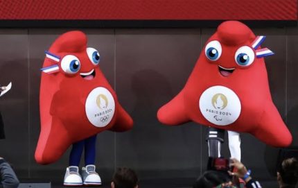 Phryges, mascotes dos Jogos Olímpicos e Paralímpicos de Paris 2024. Foto: Reprodução