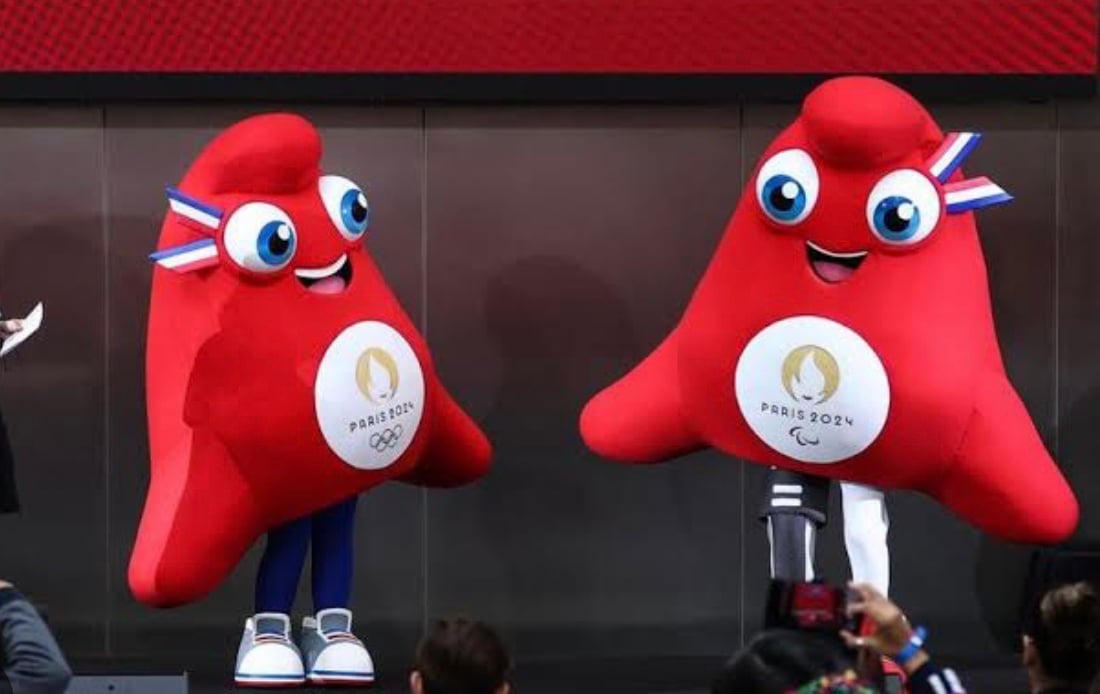 Phryges, mascotes dos Jogos Olímpicos e Paralímpicos de Paris 2024. Foto: Reprodução