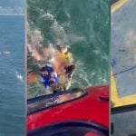 Ventania arrasta mais de 100 praticantes de stand up paddle e bombeiros são acionados