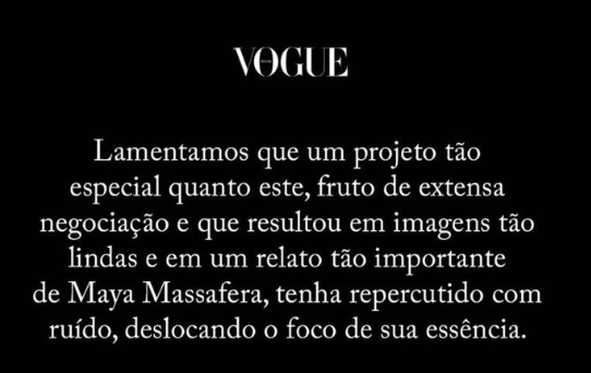 Pronunciamento da Vogue