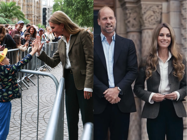 Kate Middleton chama atenção ao surgir com cabelos mais claros em visita a museu