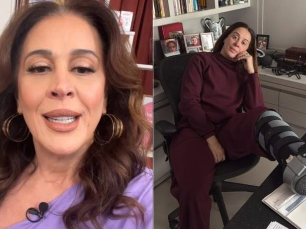 Claudia Raia sofre fratura no tornozelo e suspende datas da peça “Cenas da Menopausa”