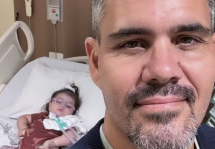 Juliano Cazarré atualiza estado de saúde da filha, internada com problemas respiratórios