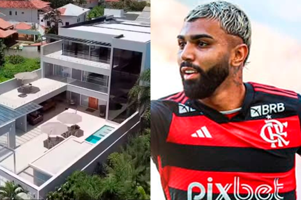 Gabigol treinou em casa enquanto estava suspenso. Foto: Reprodução