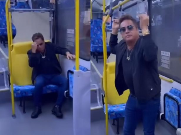 Depois de GL, Leonardo posta vídeo dentro de ônibus: “Bora encarar a segunda”