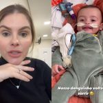 Filho de Bárbara Evans vai para o quarto na sexta e já tem previsão de alta