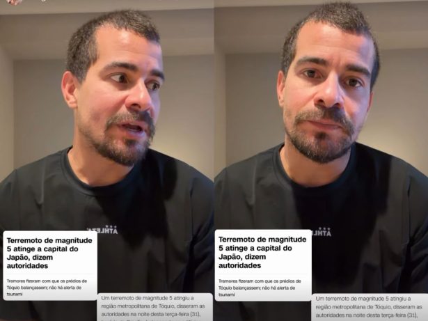 De férias no Japão, ator Thiago Martins vive terremoto durante viagem