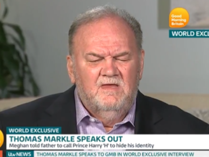 Thomas Markle no Good Morning Britain (X)