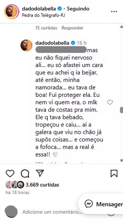 Reprodução/Instagram @dadodolabella