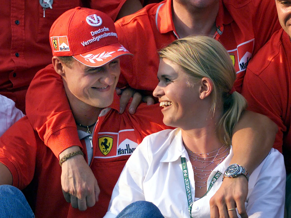 Michael e Corinna Schumacher. Foto: Reprodução