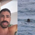 Cauã Reymond passa sufoco em mar de Bali: “Nadei por 1 hora e meia”