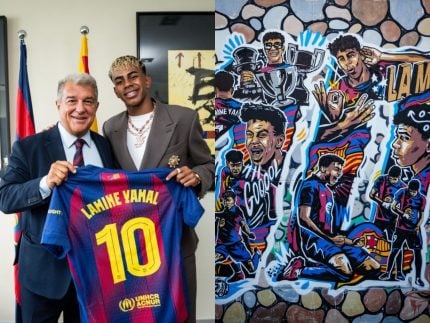 Lamine Yamal recebe camisa 10 do Barcelona e renova vínculo até 2031