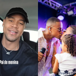 Léo Santana adia compromisso profissional para ir à festa de Dia dos Pais com a filha