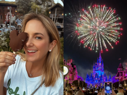 Férias em família: Ticiane Pinheiro curte a Disney com César Tralli e as filhas