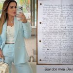Deolane manda carta à mãe da prisão e se declara inocente: “Esse mal é para o bem”