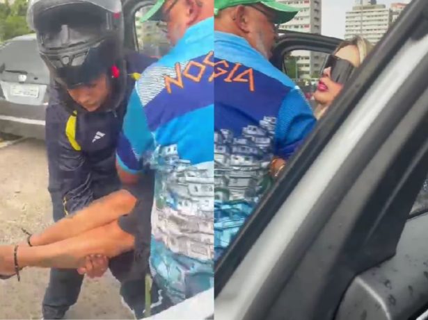 Juju Ferrari sofre acidente e é socorrida na Ponte Estaiada, em São Paulo