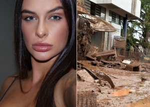 Bárbara Labres mostra cidade que morou destruída após enchentes no RS