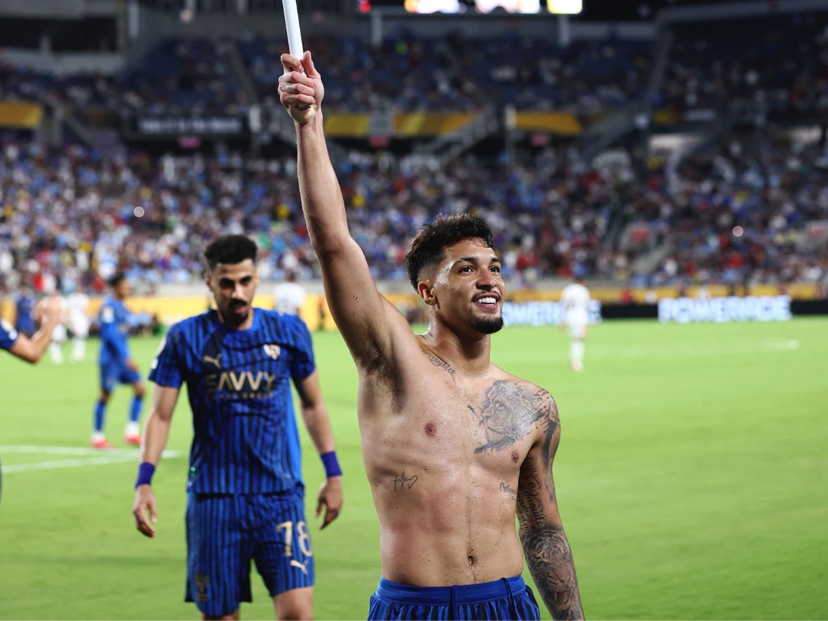 Marcos Leonardo foi o craque do jogo contra o City nas oitas de final do Mundial de Clubes. O atacante anotou dois gols para o Al-Hilal - Reprodução/Instagram: @Alhilal_FC