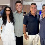 Ronaldo Fenômeno tieta Brad Pitt e Matthew McConaughey em evento nos EUA