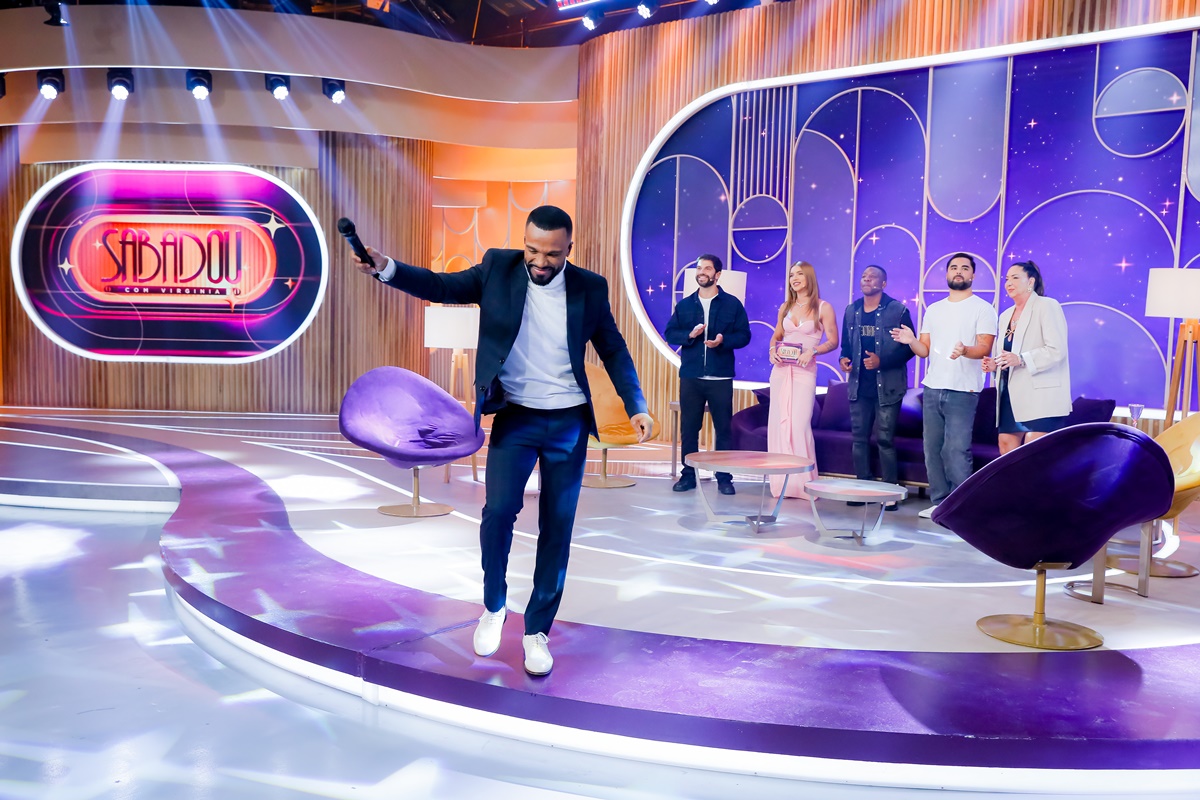 Alexandre Pires grava o 'Sabadou' de Virginia Fonseca / Lourival Ribeiro / SBT 