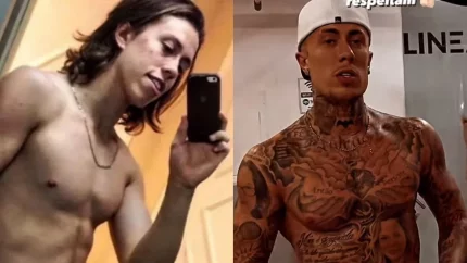 MC Daniel compara corpo antes e depois de começar a malhar e comemora resultado