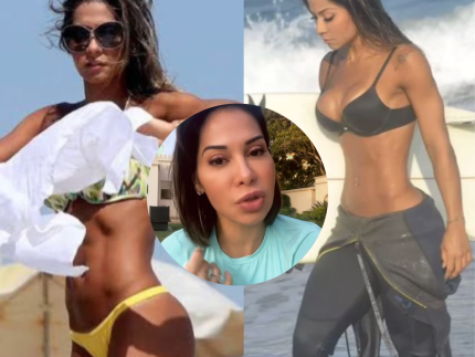 Maíra Cardi mostra antes e depois após parar de tomar leite: “Barriga estufada”