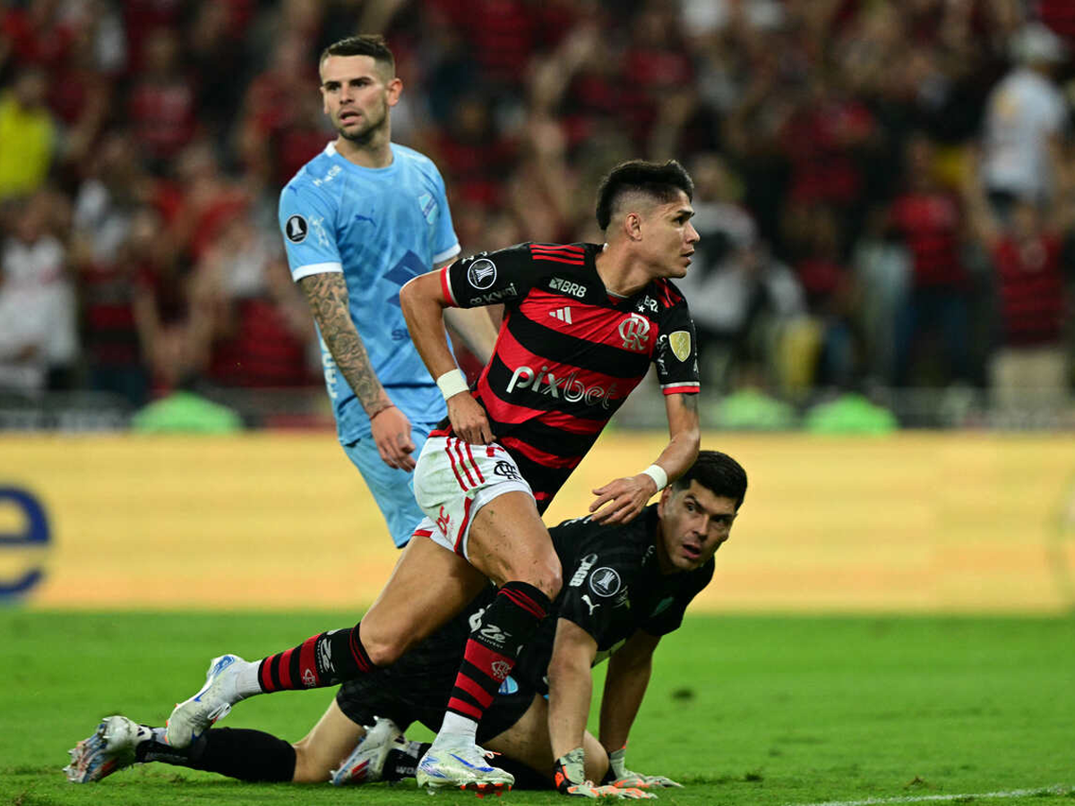 O Flamengo venceu o Bolívar (BOL) por 2 a 0, pelo jogo de ida das oitavas de final da Libertadores (Reprodução)