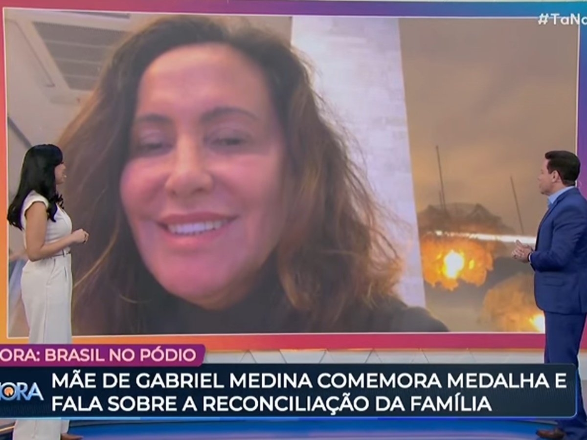 Simone Medina em entrevista ao Tá na Hora, do SBT (Reprodução: SBT)