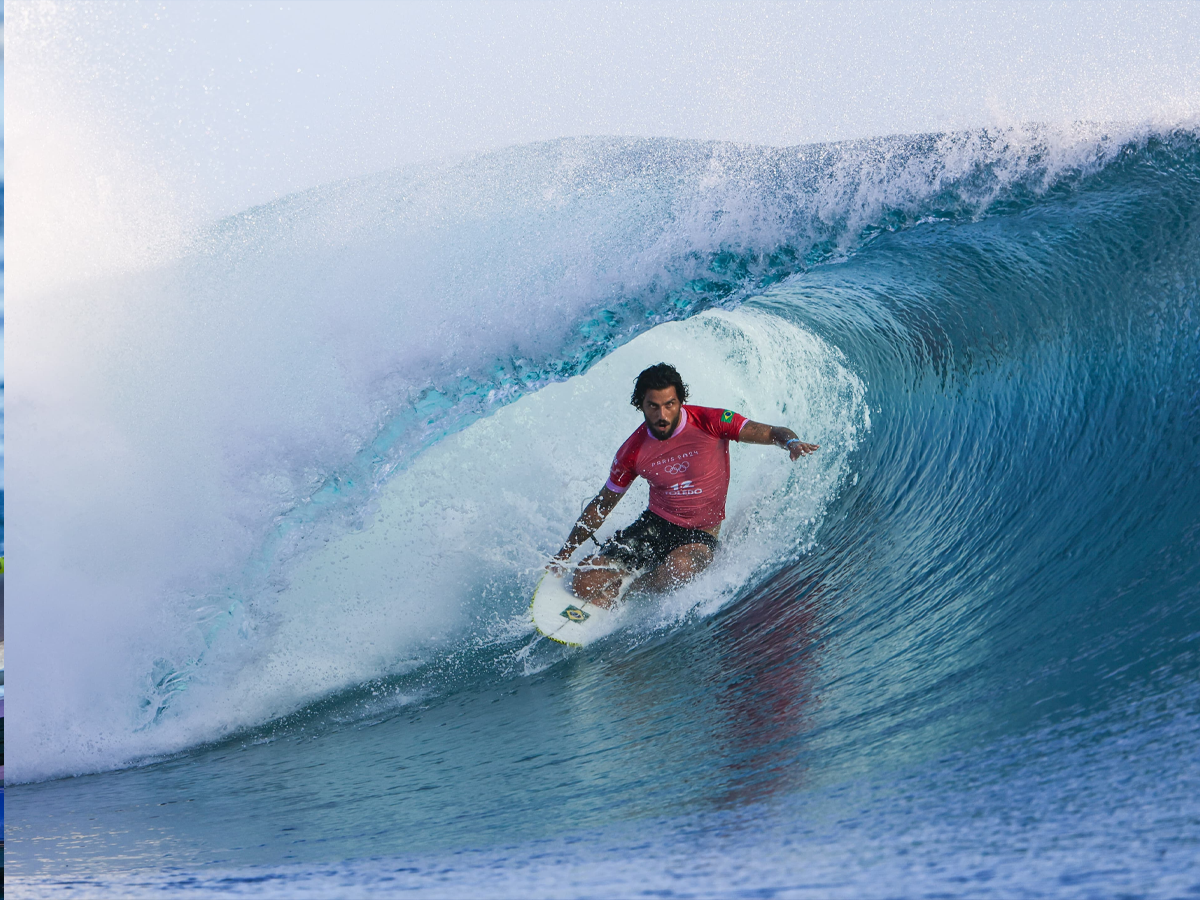 Filipe Toledo foi eliminado nas oitavas de final do surfe (William Lucas/COB)