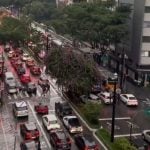 Chuvas em São Paulo causam mais de mil quilômetros de congestionamento