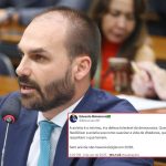 Eduardo Bolsonaro volta a ameaçar eleições em 2026 e defende anistia total