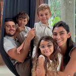 Felipe Simas elogia esposa por priorizar a família: “Tenho muito orgulho dela”