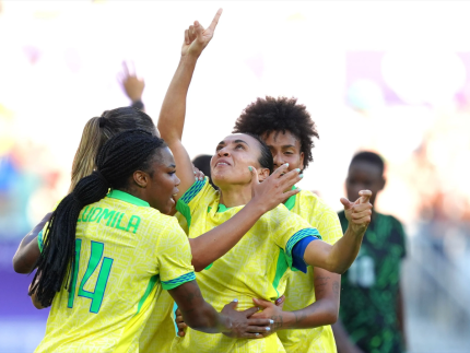 Seleção feminina do Brasil venceu a Nigéria em estreia nas Olimpíadas (Getty Images)