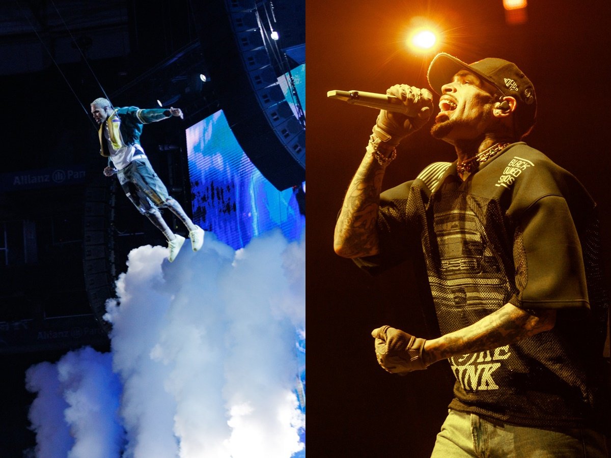 Chris Brown voa no meio do público do Allianz Parque / Clayton Felizardo / Brazilnews