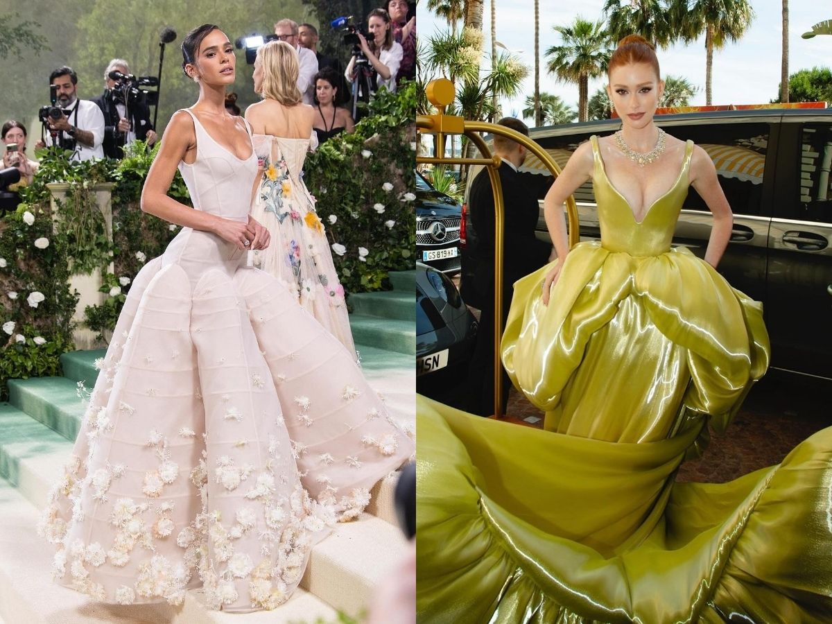 Bruna Marquezine no MET (EUA) e Marina Ruy Barbosa em Cannes (França)