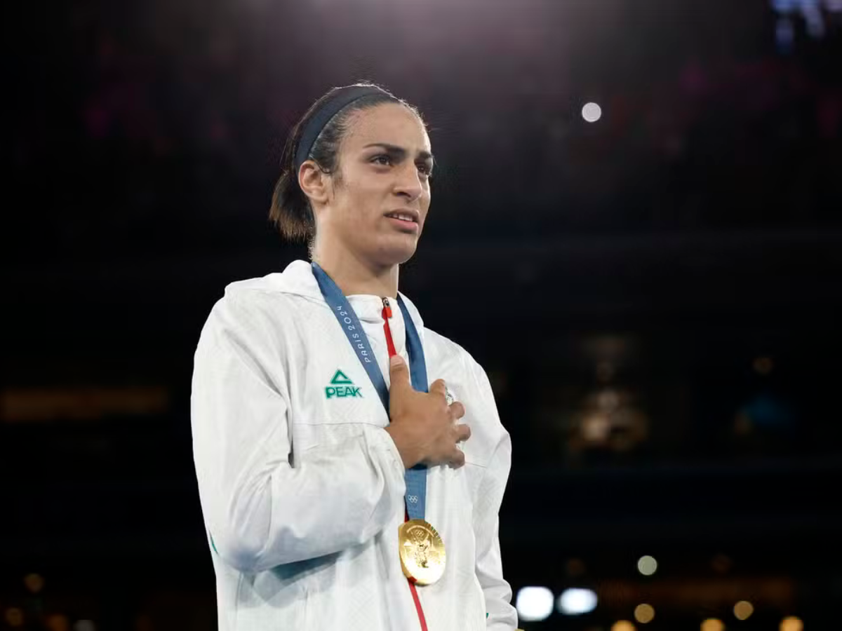 Imane Khelif ficou com a medalha de ouro ao vencer a chinesa Liu Yang na final do boxe

Crédito: Reprodução/REUTERS/Peter Cziborra